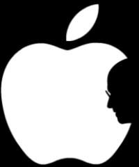 Apple Steve jobs fondo negro
