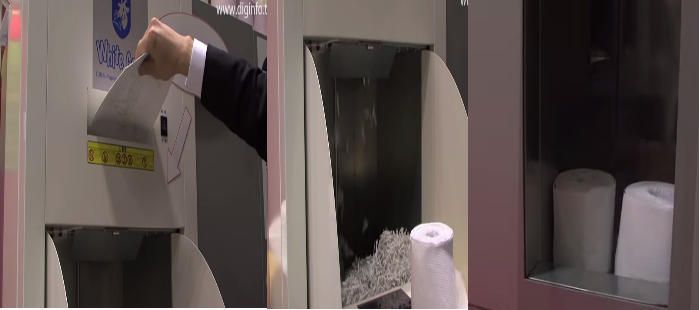 recicla el papel en papel higiénico